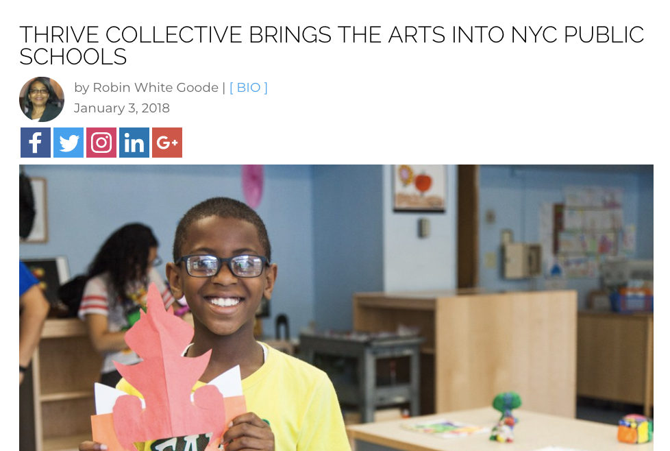 Thrive brings art into public schools