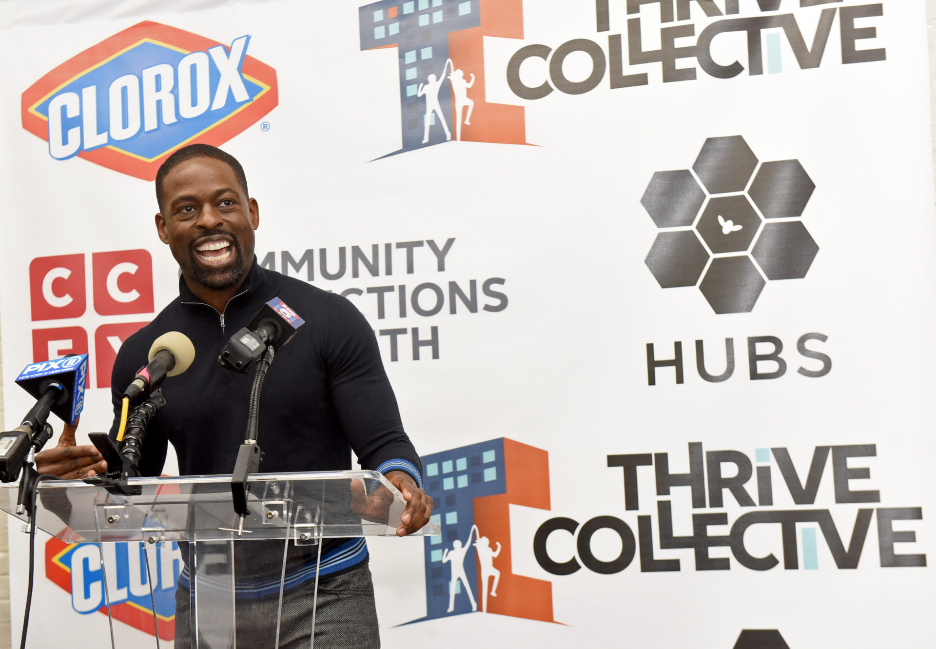 Sterling K. Brown at the hub