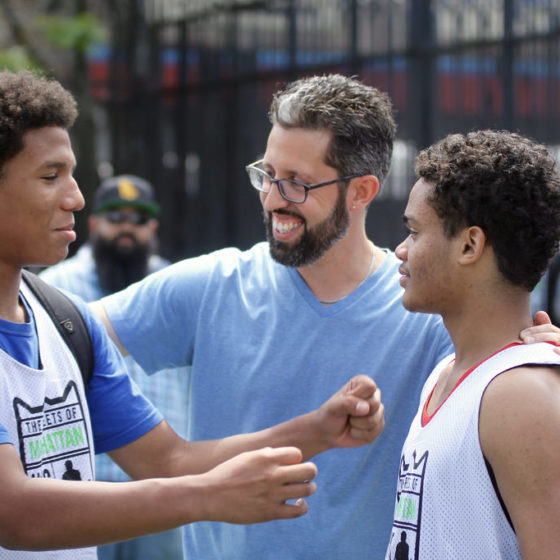jon del rio coaching at thrive sports basketball tournament