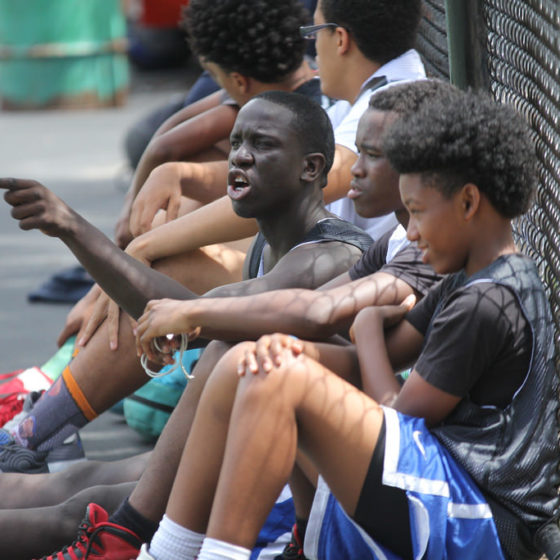 fans at thrive sports basketball tournament