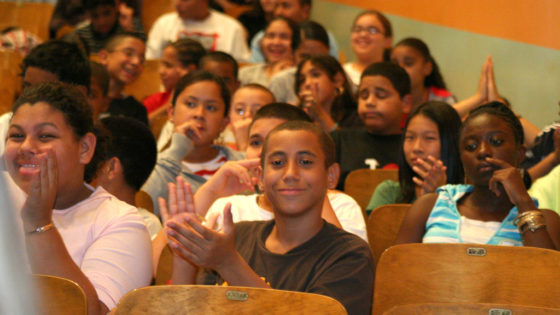 kids clapping to speech