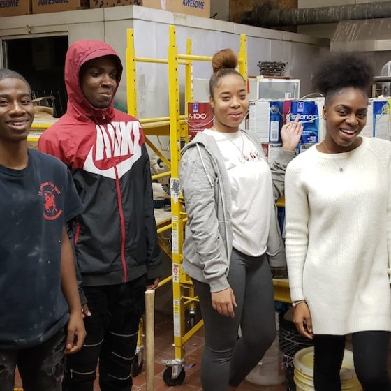 group of interns at the hub