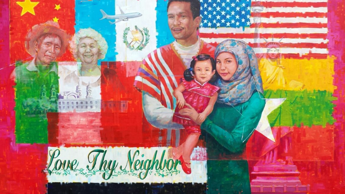 immigration mural
