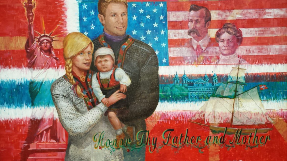 "Honor Thy Father and Mother" School Mural