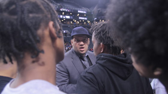 Coach Damian supporting Brooklyn