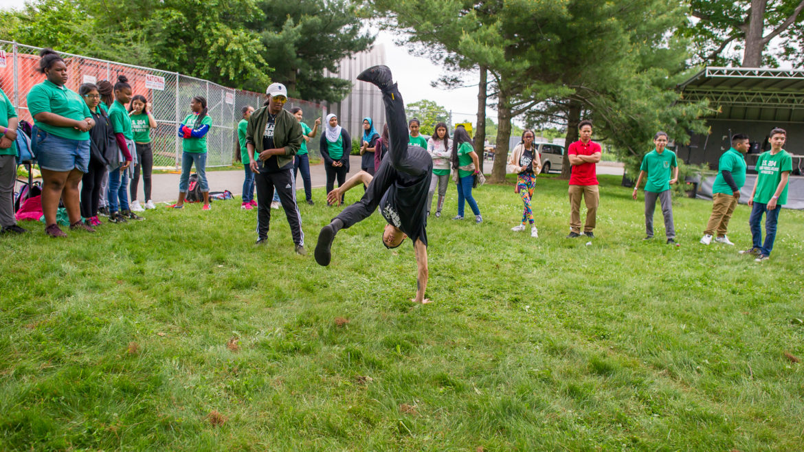 flipping in the park