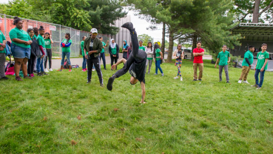 flipping in the park