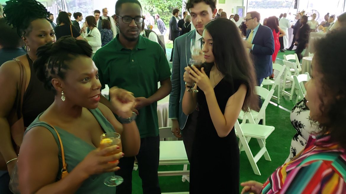 Thrive Interns conversing