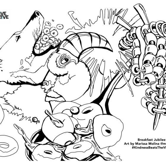 "Breakfast Jubilee" Coloring Sheet