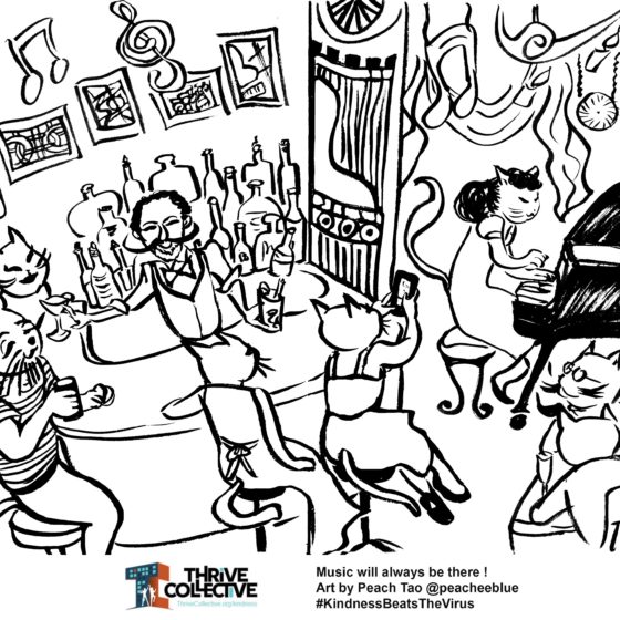"Music Will Always Be There" Coloring Sheet