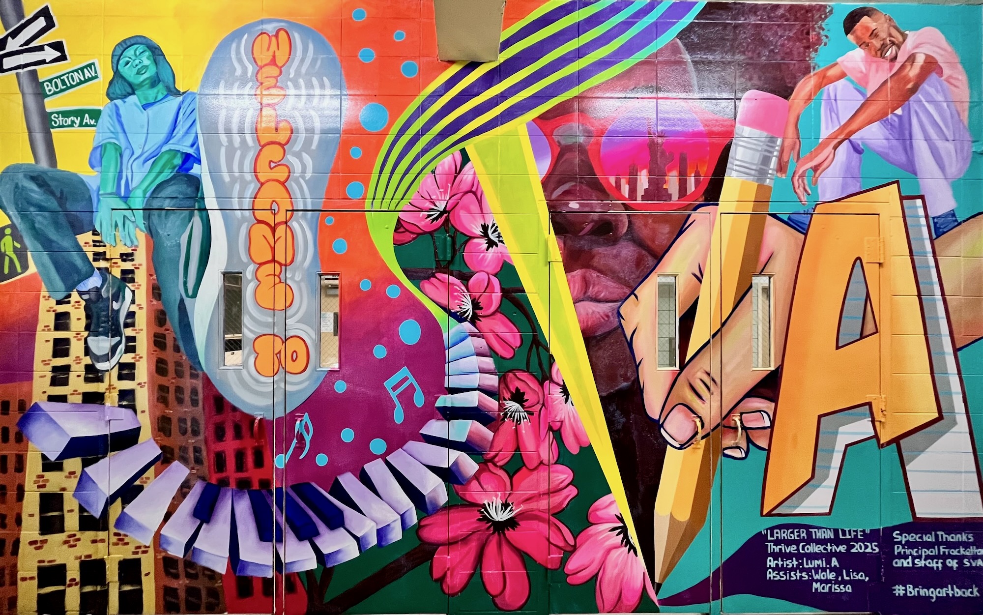 SVA Mural Makeover: Larger than Life - Thrive Collective